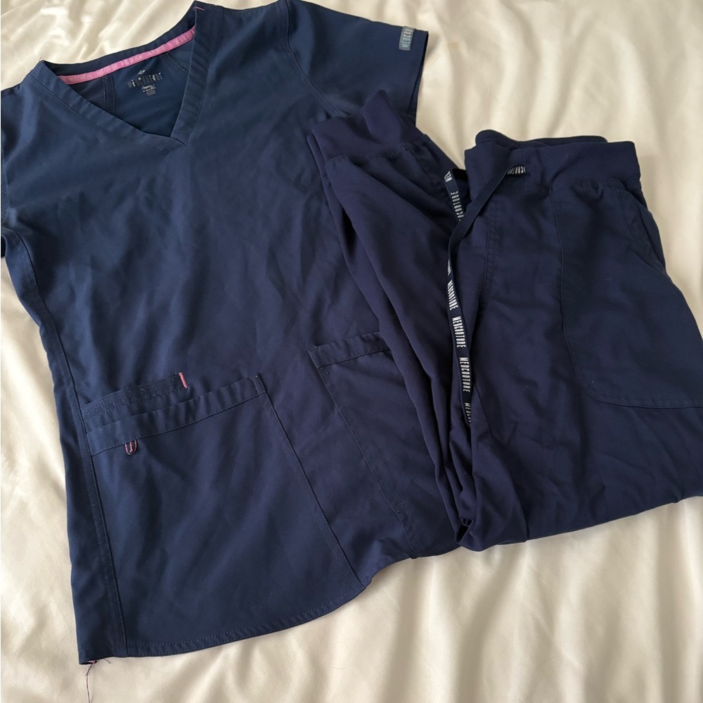 Navy blue scrub set